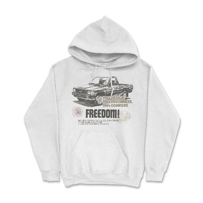 Toyota Pick-Up Truck Vintage Hoodie-4x4 Adventure White / Small Hooded Sweatshirt