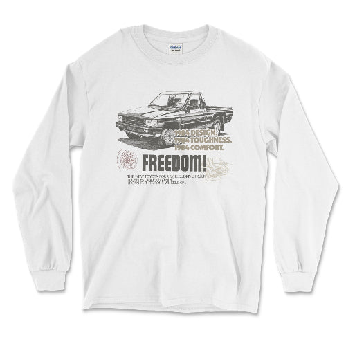 Toyota Pick-Up Truck Vintage Long Sleeve Tee-Off Road Legacy White / Small Long-Sleeve T-shirt