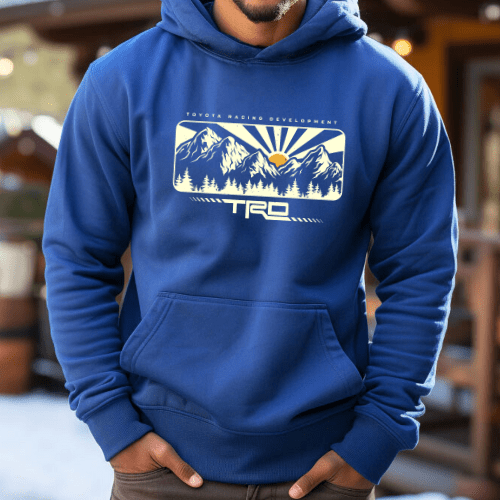 Toyota Racing Development 4x 4 Off Road Mountain Hoodie Hooded Sweatshirt