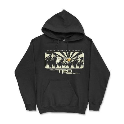 Toyota Racing Development 4x 4 Off Road Mountain Hoodie Black / Small Hooded Sweatshirt