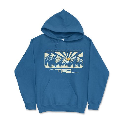 Toyota Racing Development 4x 4 Off Road Mountain Hoodie Royal / Small Hooded Sweatshirt