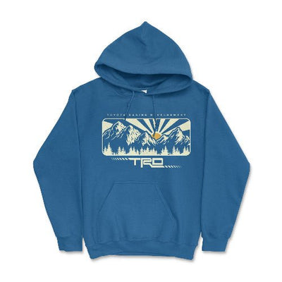 Toyota Racing Development 4x 4 Off Road Mountain Hoodie Royal / Small Hooded Sweatshirt