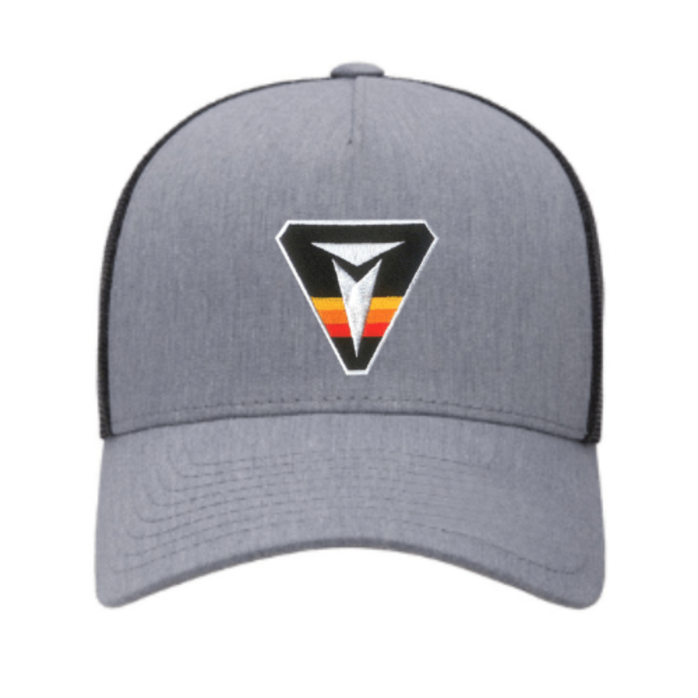 Toyota Retro Logo Badge Snapback Hat Heather Grey Hats
