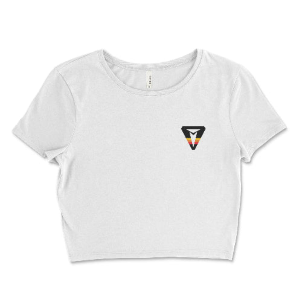 Toyota Retro Logo Women’s Crop Top – Iconic Style Redefined White / Small Crop Top