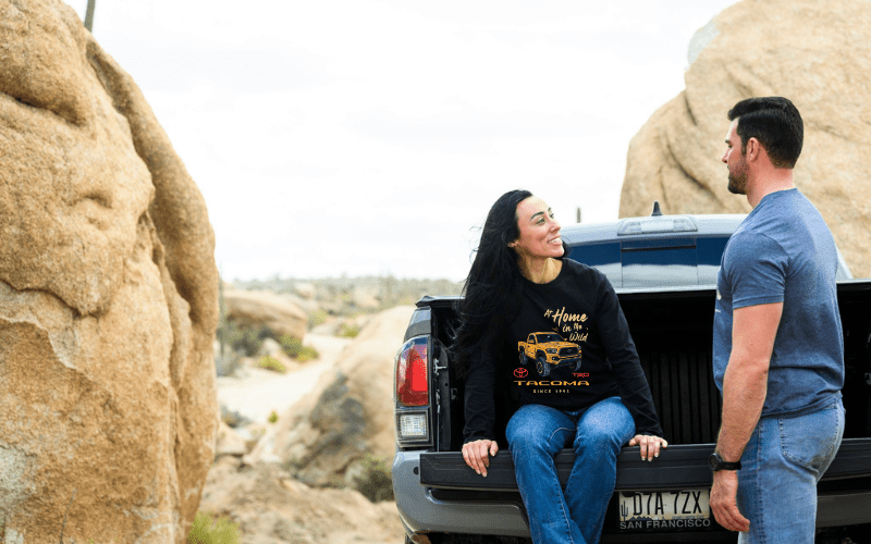Toyota Tacoma At Home in the Wild 4x4 Long Sleeve Tee - Goats Trail