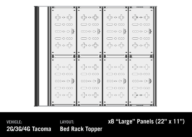 Toyota Tacoma Bed Rack - DRIFTR Topper (Add - on) - Goats Trail