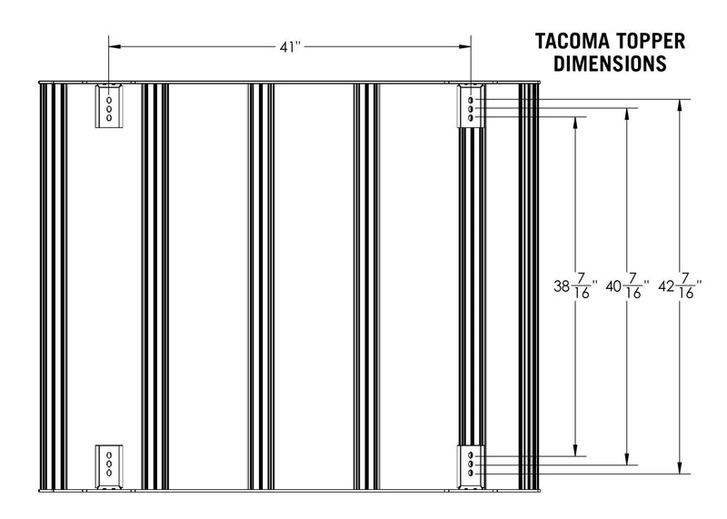Toyota Tacoma Bed Rack - DRIFTR Topper (Add - on) - Goats Trail