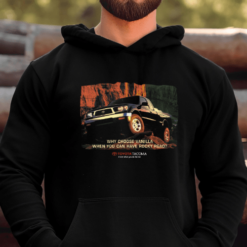 Toyota Tacoma Pick-Up Truck Retro Hoodie-Vintage Off Road Hooded Sweatshirt