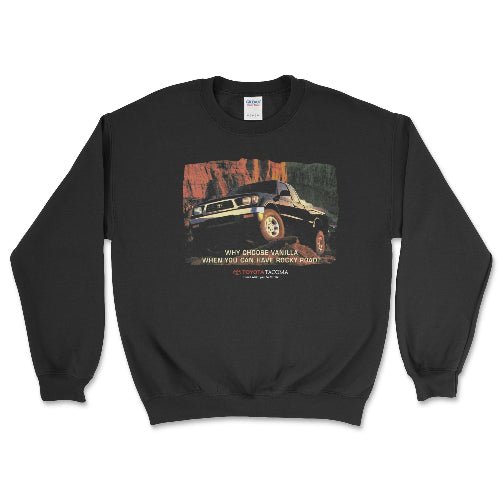 Toyota Tacoma Pick-Up Truck Retro Sweatshirt-Vintage Off Road Black / Small Crewneck Sweatshirt