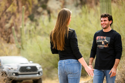 Toyota Tacoma Pick-Up Truck Vintage Inspired Long Sleeve Tee Long-Sleeve T-shirt