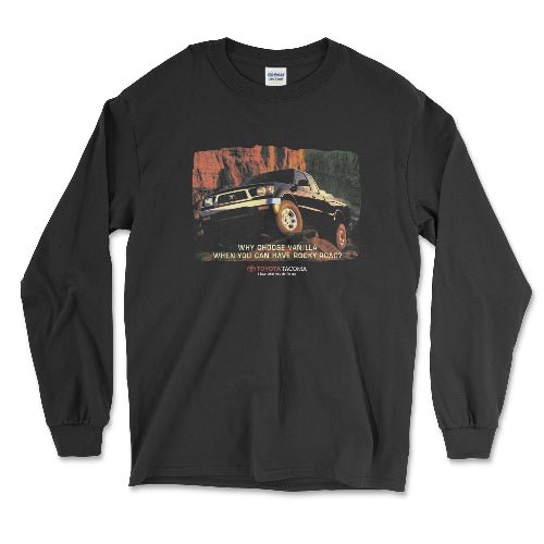 Toyota Tacoma Pick-Up Truck Vintage Inspired Long Sleeve Tee Black / Small Long-Sleeve T-shirt
