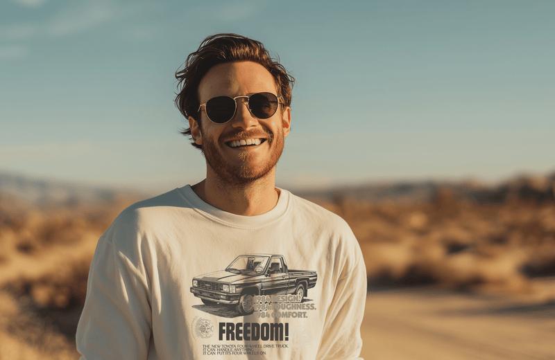 Toyota Tacoma Pick - Up Truck Vintage Long Sleeve Tee - Goats Trail