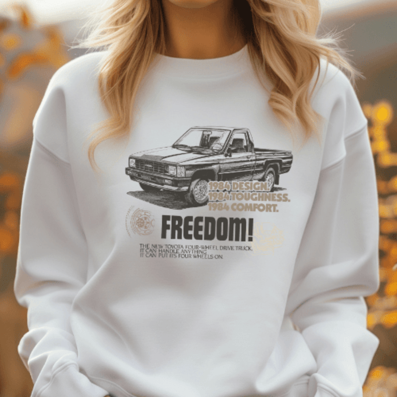 Toyota Tacoma Pick - Up Truck Vintage Long Sleeve Tee - Goats Trail