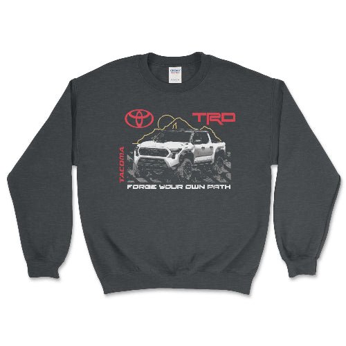 Toyota Tacoma TRD Pick-Up 4 x 4 Crewneck Sweatshirt Dark Heather / Small Crewneck Sweatshirt