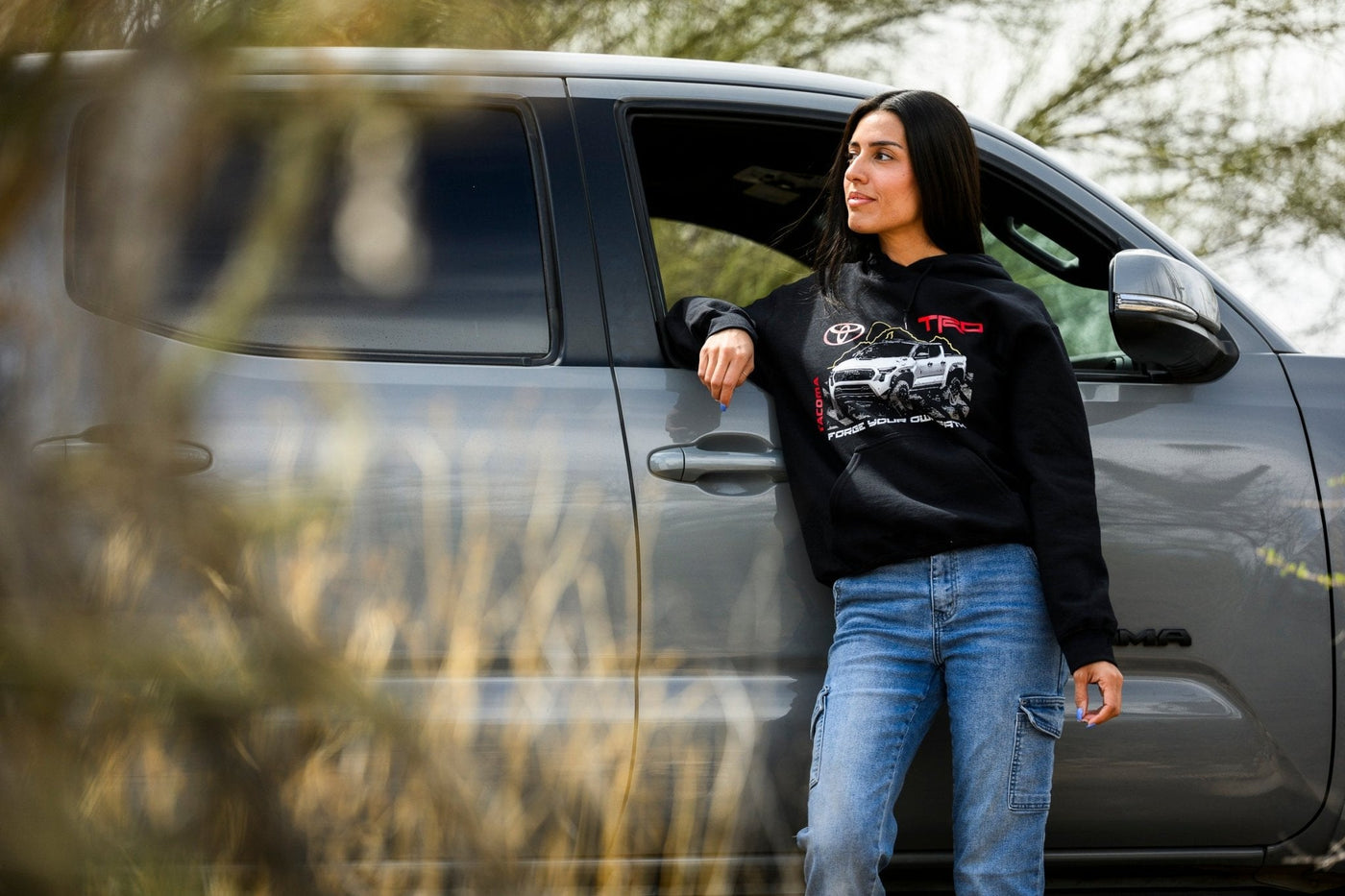 Toyota Tacoma TRD Pick-Up Truck Hoodie-Licensed Toyota Gear Hooded Sweatshirt