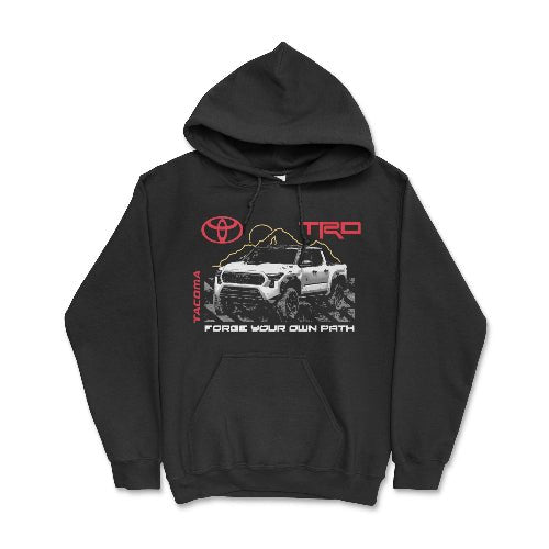 Toyota Tacoma TRD Pick-Up Truck Hoodie-Licensed Toyota Gear Black / Small Hooded Sweatshirt