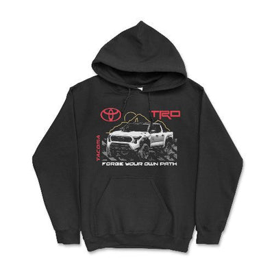 Toyota Tacoma TRD Pick-Up Truck Hoodie-Licensed Toyota Gear Black / Small Hooded Sweatshirt