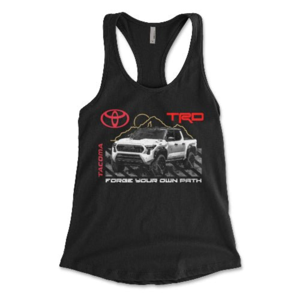 Toyota Tacoma TRD Women's Racerback Tank Top Black / Small Women's Tank Tops