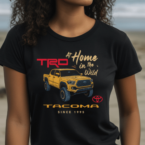 Toyota Tacoma Women's Off Road Apparel-Black Crop Top Crop Top