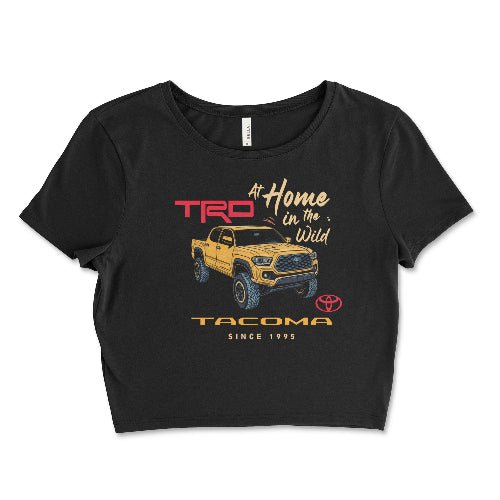 Toyota Tacoma Women's Off Road Apparel-Black Crop Top Black / Small Crop Top