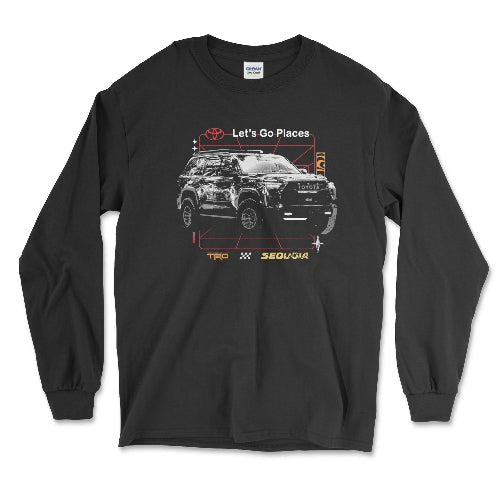 Toyota TRD Sequoia Let's Go Places Long Sleeve Tee Black / Small Long-Sleeve T-shirt