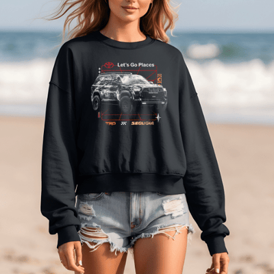 Toyota TRD Sequoia Let's Go Places Sweatshirt-Licensed Apparel Crewneck Sweatshirt