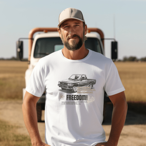 Toyota Truck Men's Big and Tall Vintage Tee-4x4 Lifestyle Big and Tall Shirts