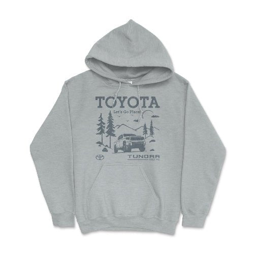 Toyota Tundra "Let's Go Places" Pick-Up Truck Off Road Hoodie Heather Sport Grey / Small Hooded Sweatshirt