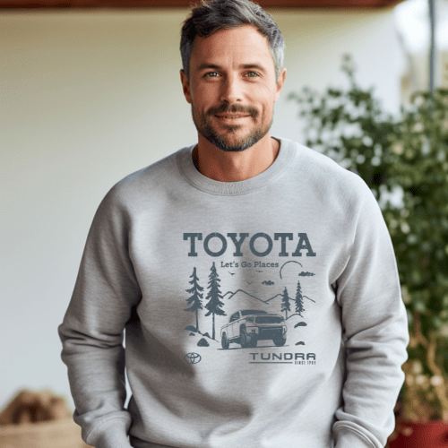Toyota Tundra Let's Go Places Pick-Up Truck Sweatshirt Crewneck Sweatshirt