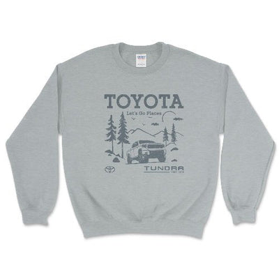 Toyota Tundra Let's Go Places Pick-Up Truck Sweatshirt Heather Sport Grey / Small Crewneck Sweatshirt