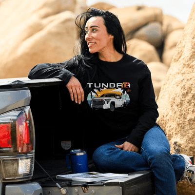 Toyota Tundra Pick-Up Truck Beach Long Sleeve Tee Long-Sleeve T-shirt