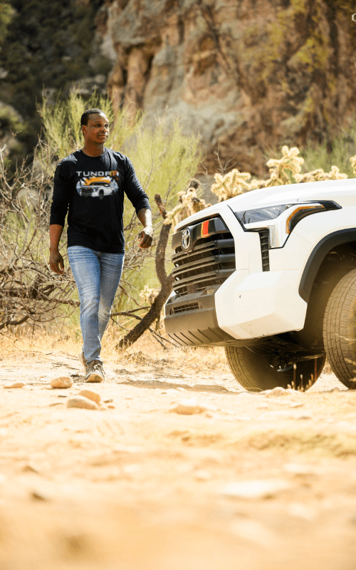 Toyota Tundra Pick-Up Truck Beach Long Sleeve Tee Long-Sleeve T-shirt