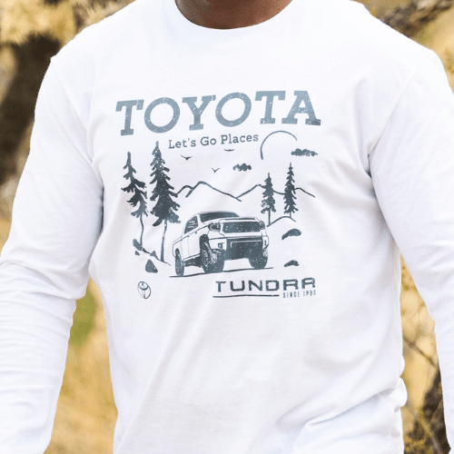 Toyota Tundra Pick-Up Truck Let's Go Places Long Sleeve Tee Long-Sleeve T-shirt