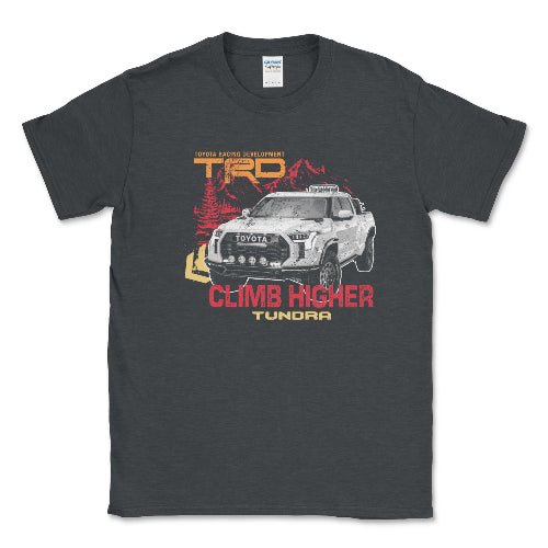Toyota Tundra TRD Climb Higher Off Road 4 x 4 T-shirt Dark Heather / Small Unisex T-shirt