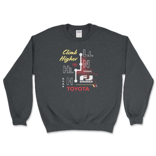 Toyota Vintage FJ Cruiser Sweatshirt-4x4 Off Road Merch Dark Heather / Small Crewneck Sweatshirt