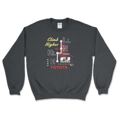 Toyota Vintage FJ Cruiser Sweatshirt-4x4 Off Road Merch Dark Heather / Small Crewneck Sweatshirt