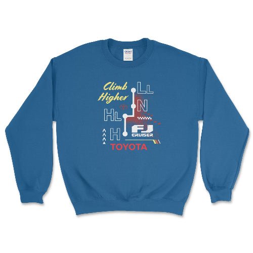 Toyota Vintage FJ Cruiser Sweatshirt-4x4 Off Road Merch Royal / Small Crewneck Sweatshirt