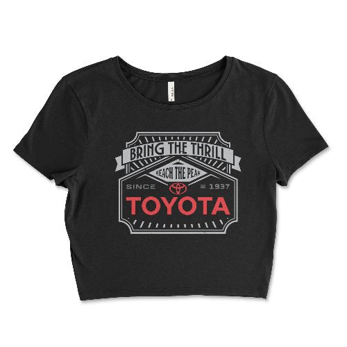 Toyota Women's Off Road 4x4 Apparel-Black Crop Top Black / Small Crop Top