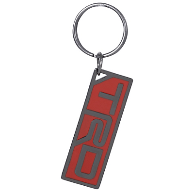 TRD Nickel Red and Black Enamel Key Chain - Goats Trail Off-Road Apparel Company