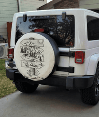 Unique Overlanding Spare Tire Cover - Goats Trail