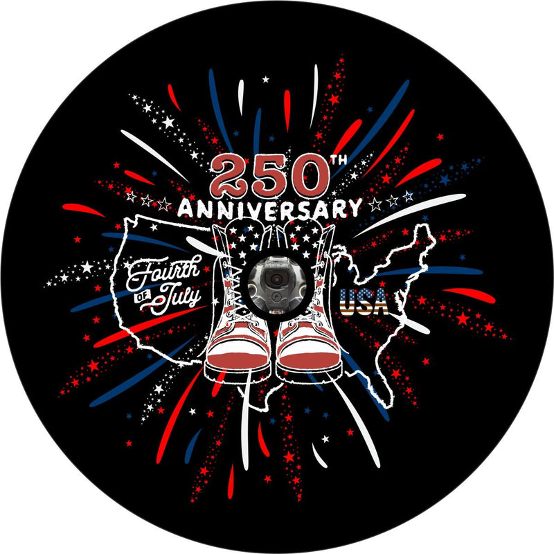 USA 250th Anniversary 4th of July Tire Cover - Goats Trail