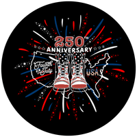 USA 250th Anniversary 4th of July Tire Cover - Goats Trail