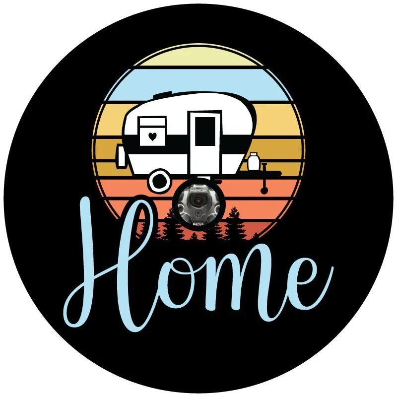 Vibrant Cute RV Camper Lifestyle Spare Tire Cover - RV, Camper - Goats Trail