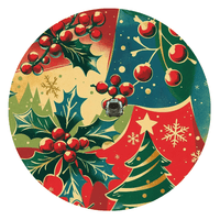 Vintage Christmas Spare Tire Cover - Goats Trail