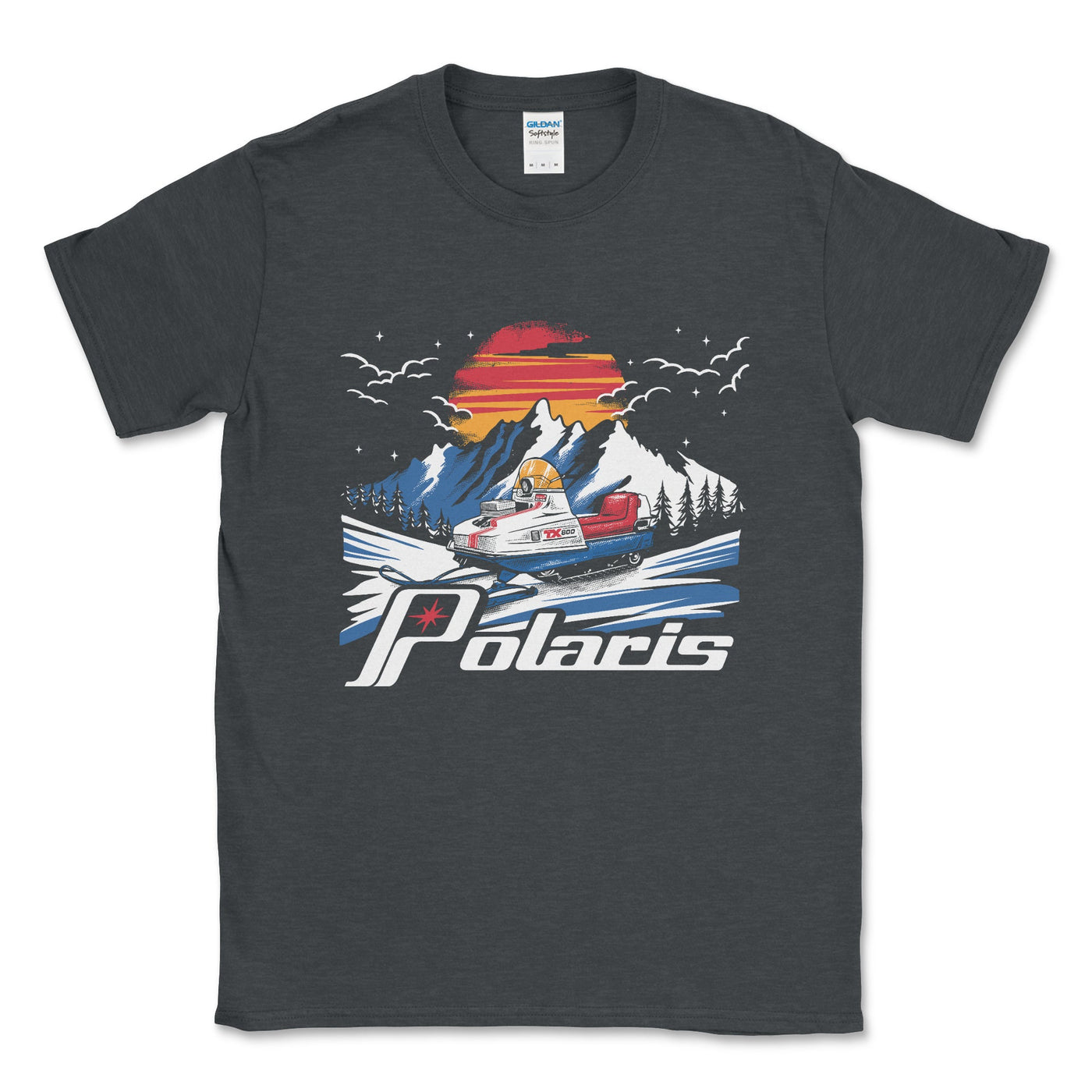 Vintage Polaris Snowmobile Tee Shirt - Goats Trail Off - Road Apparel Company