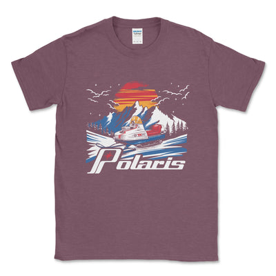 Vintage Polaris Snowmobile Tee Shirt - Goats Trail Off - Road Apparel Company