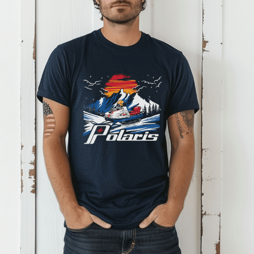 Vintage Polaris Snowmobile Tee Shirt - Goats Trail Off - Road Apparel Company