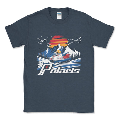 Vintage Polaris Snowmobile Tee Shirt - Goats Trail Off - Road Apparel Company