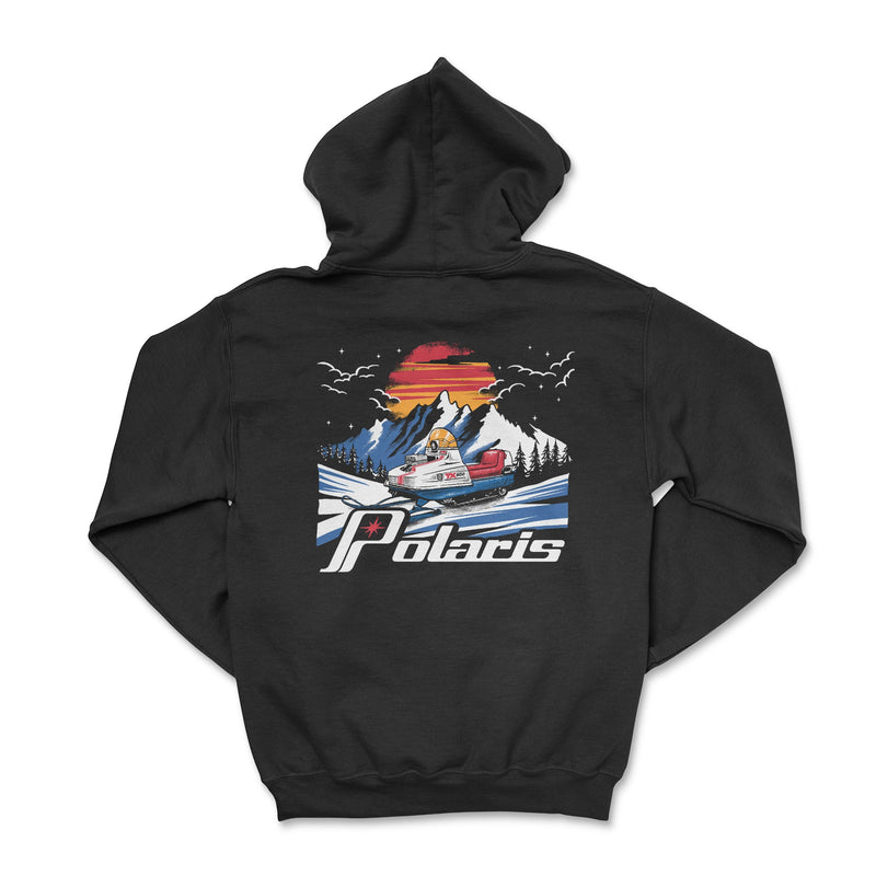 Vintage Polaris Snowmobile Zip-Up Hoodie - Goats Trail