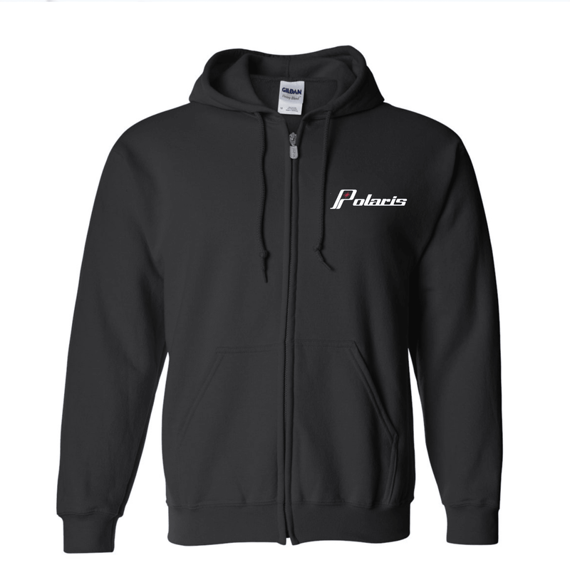 Vintage Polaris Snowmobile Zip-Up Hoodie - Goats Trail
